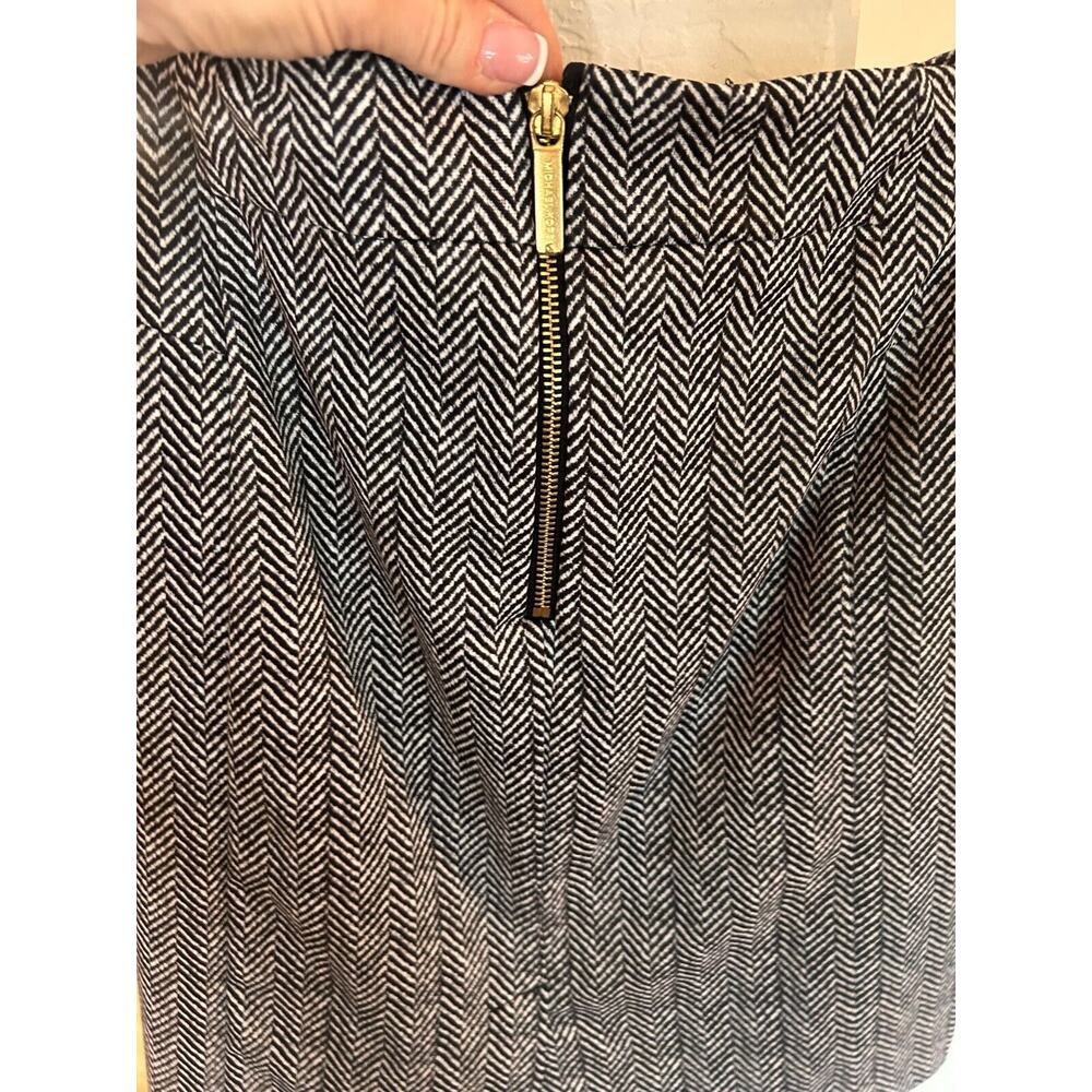Michael Kors A-line Herringbone Print Skirt small 2-4 - Picture 5 of 7